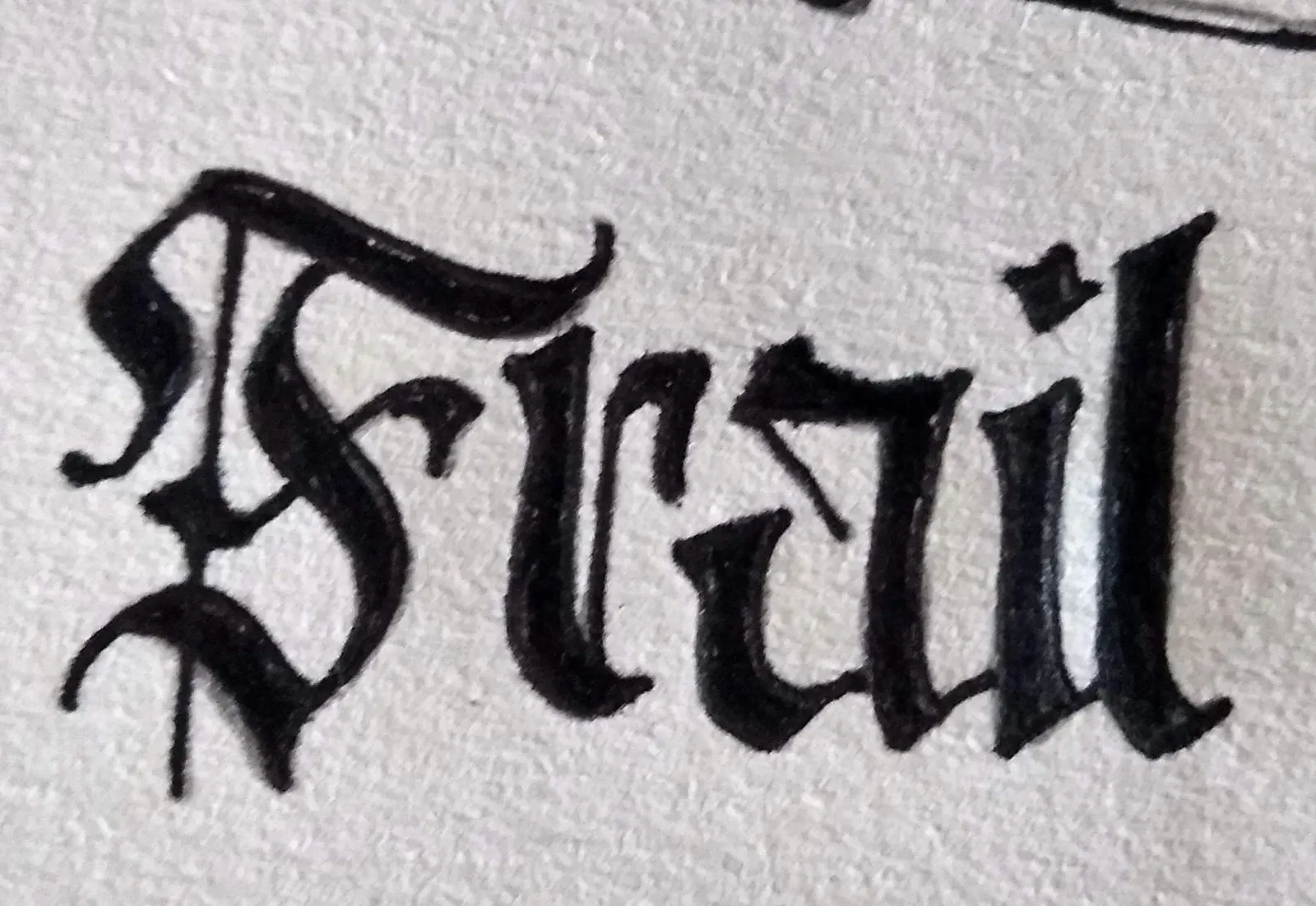 Frail — Boceto 1